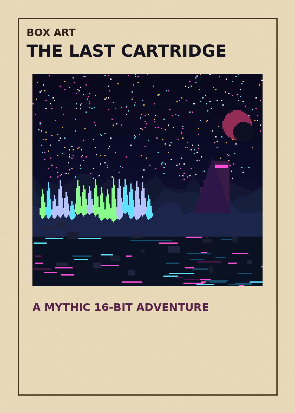 Fictional box art for The Last Cartridge.