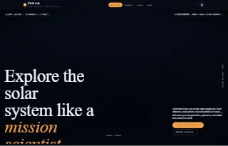 Solar System Field Lab interactive orbit preview.